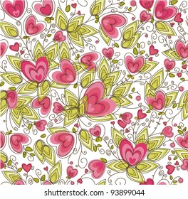 Seamless pattern  for Valentine's day design.