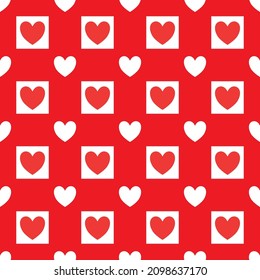 seamless pattern for Valentine's Day with heart pattern seamless vector	