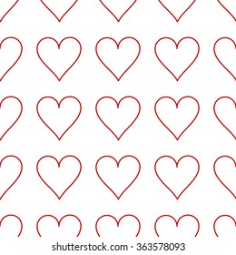 Seamless pattern for Valentine's Day. Heart. I love you
