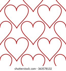 Seamless pattern for Valentine's Day. Heart. I love you