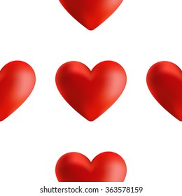 Seamless pattern for Valentine's Day. Heart. I love you