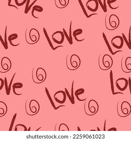 seamless pattern for valentine's day, holiday and wedding. Design for postcard, flyer and signboard and congratulation.
