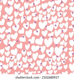patrón sin fisuras para la ilustración del día de San Valentín en fondo rojo y blanco. eps10 vectoriales