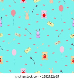 seamless pattern for valentine's day, love