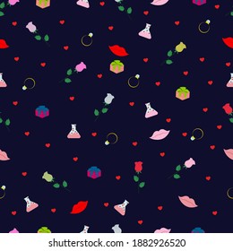 seamless pattern for valentine's day, love
