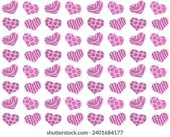 seamless pattern for Valentine's day, love, wedding