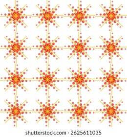 Seamless pattern with a variety of circles and curly lines united ; Seamless pattern with mandalas. Vintage decorative elements.