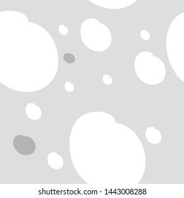 Seamless pattern of a variety of dots and spots of different colors and shapes, for the decoration of the fabric, vector image