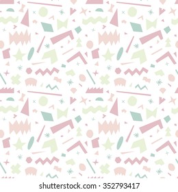 Seamless pattern with various geometric doodles 1