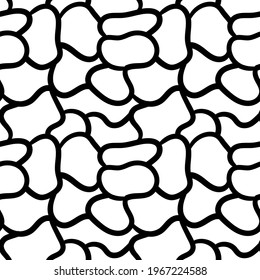 Seamless pattern from various geometric shapes. Design for paper, textiles and decor. Vector illustration.