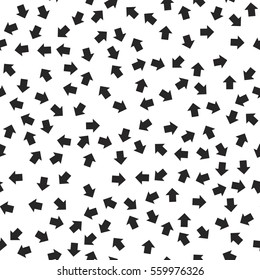 Seamless pattern of various geometric shooter. Vector illustration background.