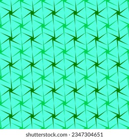 patrón ininterrumpido de varios matices de objetos verdes y fondo de menta verde