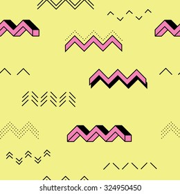 Seamless pattern with various zigzags 3