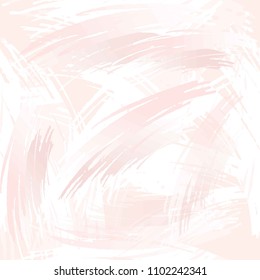 Seamless pattern. Vector abstract background in delicate rose colors. Pastel brush strokes. 