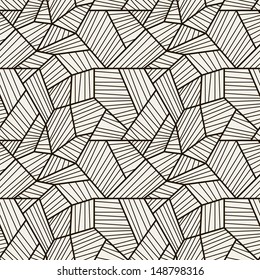 Seamless pattern. Vector abstract background. Cool cell structure