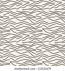 Seamless pattern. Vector abstract background. Hand drawn linear texture