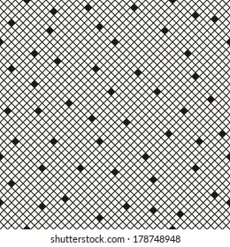 Seamless pattern. Vector abstract background. Stylish texture with crossing lines and squares