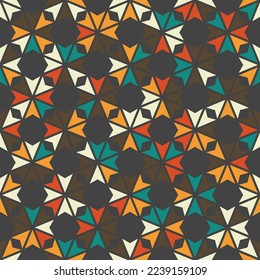 Seamless pattern vector abstract background color random geometric pattern for wall modern design or fabric shirt or gift wrapping papers and pastel color wallpaper or grid line.