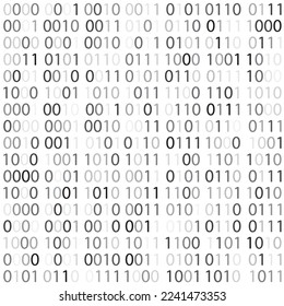 Seamless pattern vector abstract background 1 and 0 digital binary code