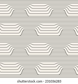 Seamless pattern. Vector abstract background. Geometric striped ornament