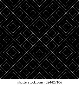 Seamless pattern. Vector abstract geometrical background. Modern stylish texture with fragmentary lines. Regularly repeating tiles with linear diamonds and rhombuses.