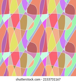 Seamless pattern. Vector background, abstract and geometric shapes.