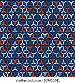 Seamless pattern. Vector background with a colored capsules