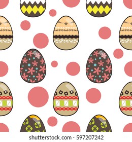 seamless pattern vector, vector background, easter theme,  pattern for happy easter day 