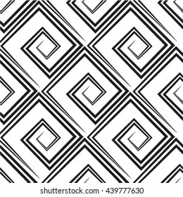 Seamless pattern. Vector background. Repeating spiral curls