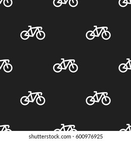 seamless pattern vector with bike