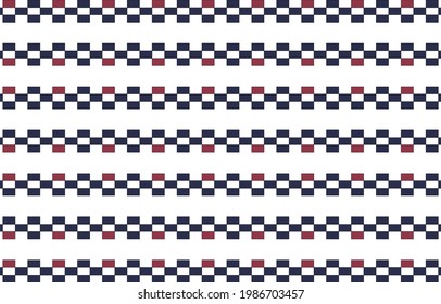 Seamless pattern vector. Checkered background ​in vintage and retro style