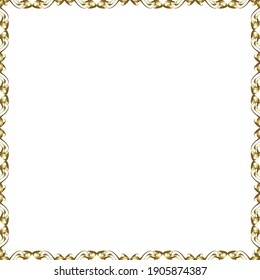 Seamless pattern. Vector. Comic style doodle frame consists of white and brown border.
