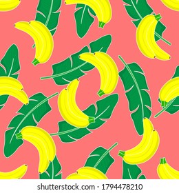 Seamless Pattern Vector Design Banana
