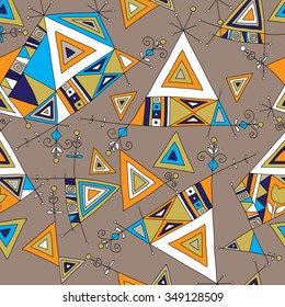 Seamless pattern ; vector; design; bright; ornament; decorative elements; form; figure;