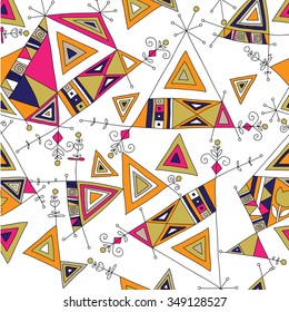 Seamless pattern ; vector; design; bright; ornament; decorative elements; form; figure; 