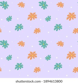 Seamless pattern vector design for fashion,fabric,wallpaper and all prints. Cute pattern in small flower. Small colorful flowers.