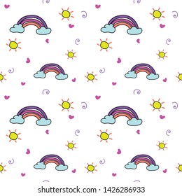 Seamless pattern vector design. Inspiration from abstract. Colorful vintage illustration EPS10.