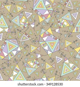Seamless pattern ; vector; design;  ornament; decorative elements; form; figure;