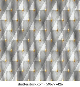 Seamless pattern. Vector design with rhombus. Print on textile. Abstract background. Geometric texture. 