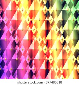 Seamless pattern. Vector design with rhombus. Print on textile. Abstract background. Geometric texture. 