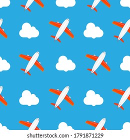 Seamless Pattern Vector Design Sky