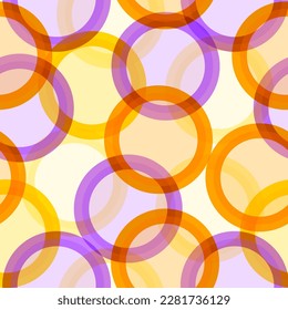 Seamless pattern with vector doodle circles colorful texture, abstraction illustration.