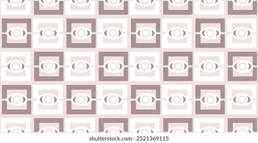 Seamless pattern vector eye pattern. Pastel browns, milk colors. Ideal for website backgrounds or for printing on textiles, mugs, or any other product