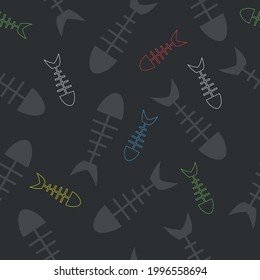 seamless pattern vector fishbone for textile wallpaper and etc