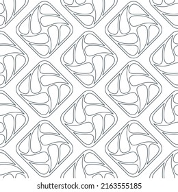 seamless pattern vector floral with abstract geometric circle shapes black and white line for laminate sheet design