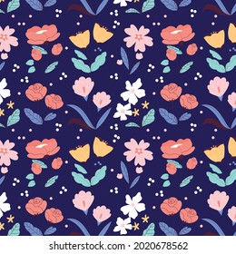 Seamless pattern, vector pattern, floral pattern design
