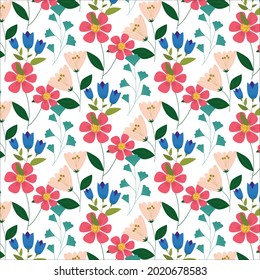 Seamless pattern, vector pattern, floral pattern design