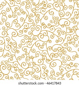 Seamless pattern, vector, floral ornament