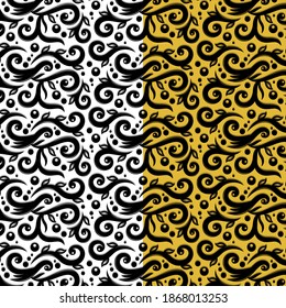 Seamless pattern vector. Floral texture. Repeat design.