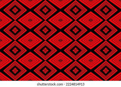 seamless pattern vector folk ethnic abstract art tribal  embroidery and mexican style print ornament aztec tapestry design wallpaper clothing wrap fabric covering textile book cover book